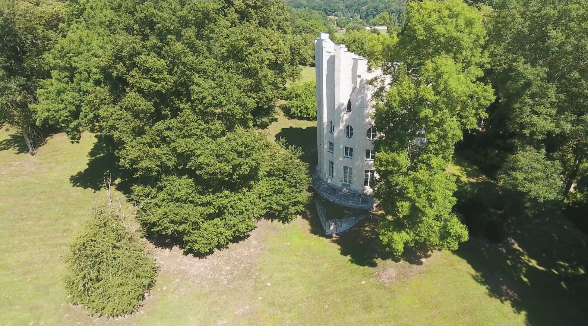 Vue du jardin Desert de Retz à Feucherolles